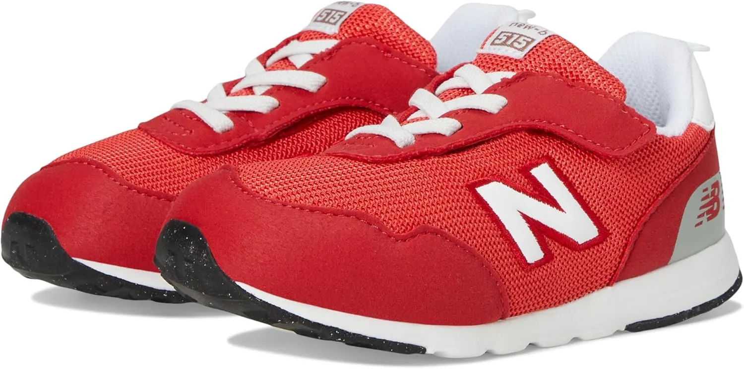 New Balance Kids 515 V1 New-b Hook and Loop Sneaker, Team Red/Blast Red, 9 Wide US Unisex Toddler