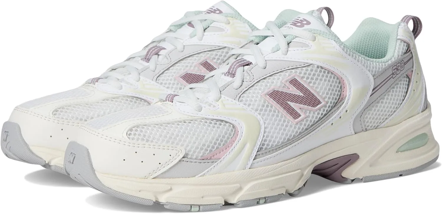 New Balance Unisex 530 Sneaker, Sea Salt/Ice Wine/Rose Sugar, 11 US Men