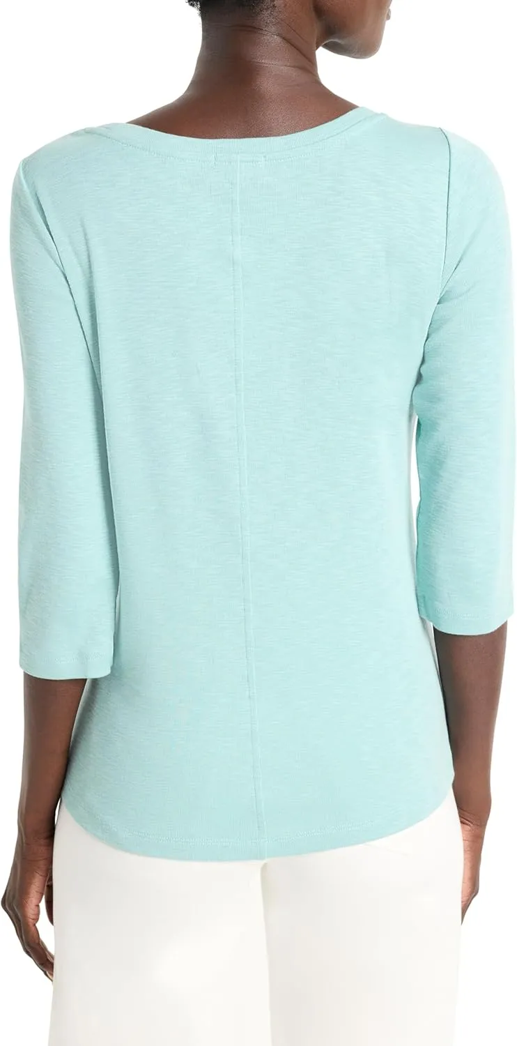 NIC ZOE Women's 3/4 Sleeve Boat Tee