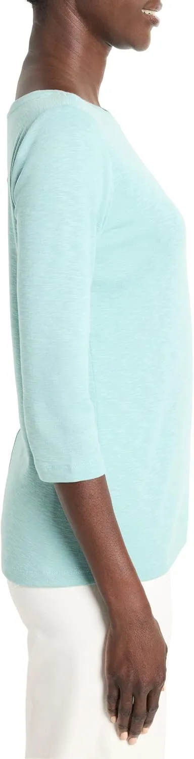 NIC ZOE Women's 3/4 Sleeve Boat Tee