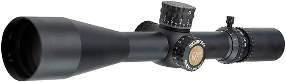 Nightforce ATACR 7-35x56mm F1 34mm Tube Durable Precise Illuminated Black Gun Scope - ZeroSet Parallax Adjustable First Focal Plane Hunting Scope