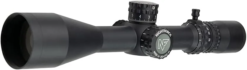 Nightforce NX8 4-32x50mm F1 30mm Tube Illuminated Gun Scope - Durable Precise ZeroSet Parallax Adjustable First Focal Plane Black Hunting Scope