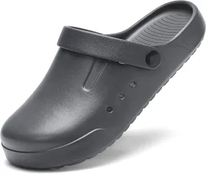Nihaoya Clogs for Men and Womens Garden Shoes Slip-on Outdoor Beach Slippers Comfort Slip Resistant Sandals Lightweight Breathable