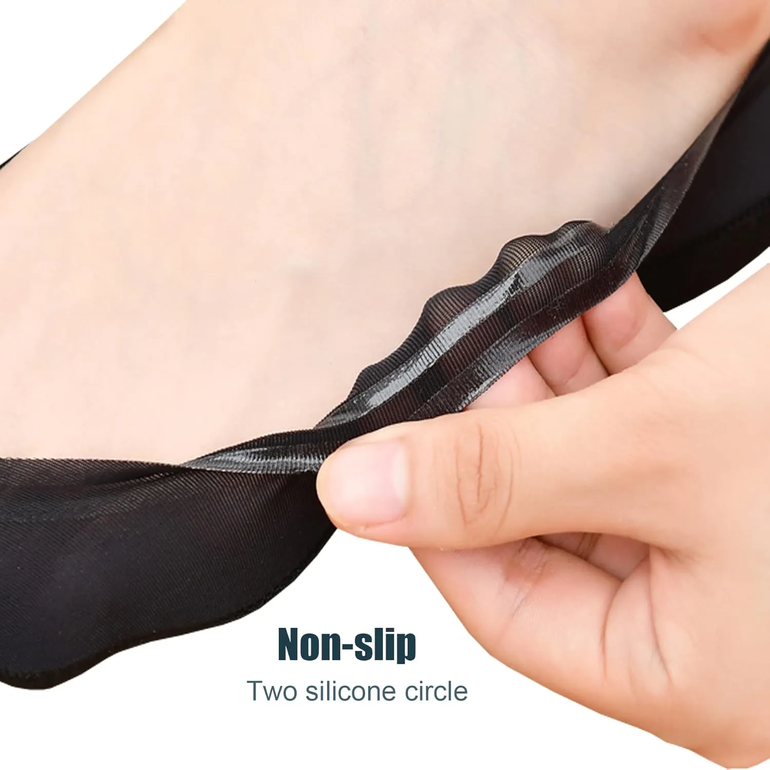 No Show Socks Women Ultra Low Cut Liner Socks for Flats Thin Non Slip Hidden Invisible Socks Nylon Boat Line 4/6 Packs
