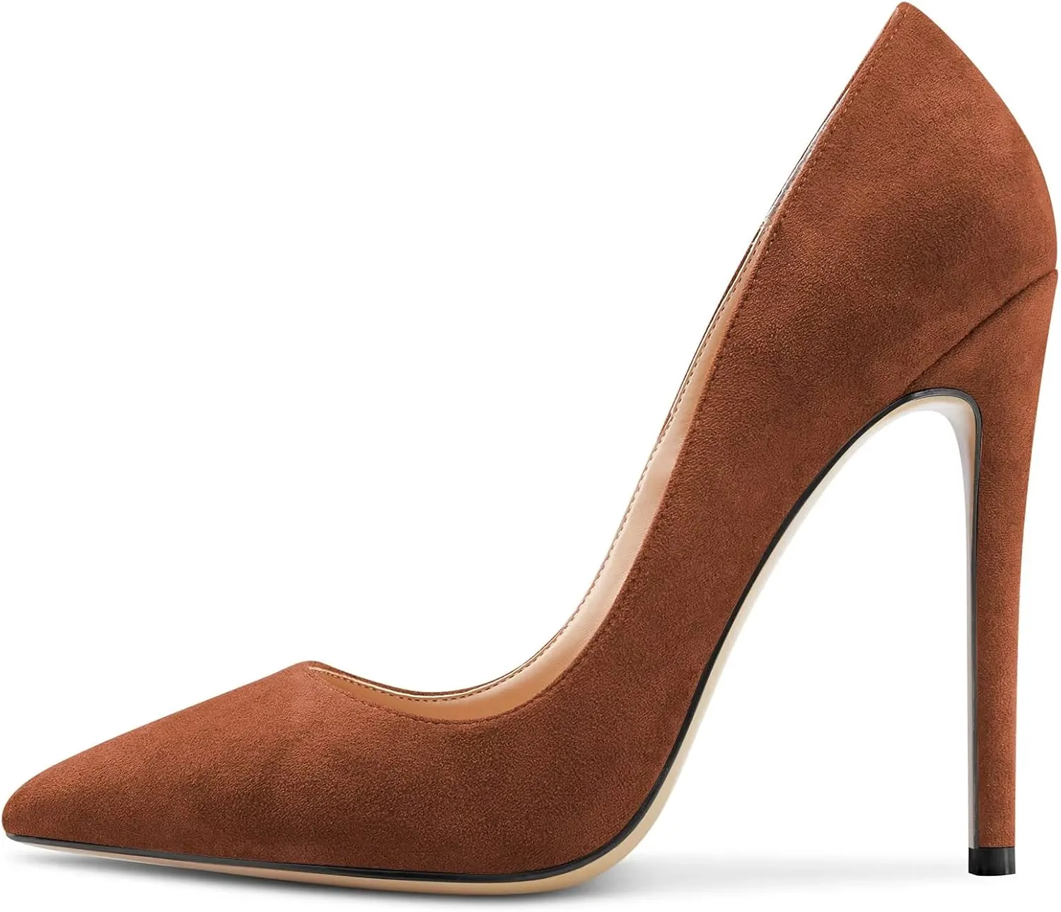 NobleOnly Women Stiletto High Heel Pointed Toe Pumps Slip-on Office Sexy Classic Shoes