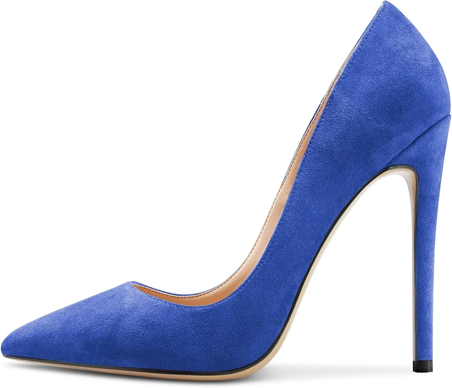 NobleOnly Women Stiletto High Heel Pointed Toe Pumps Slip-on Office Sexy Classic Shoes