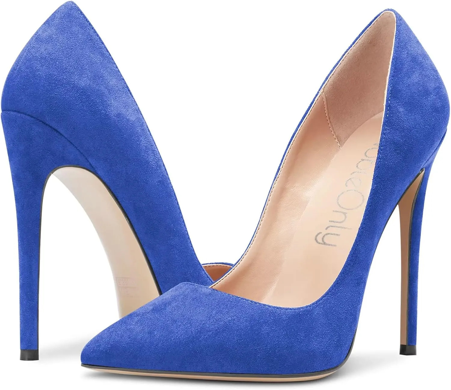 NobleOnly Women Stiletto High Heel Pointed Toe Pumps Slip-on Office Sexy Classic Shoes