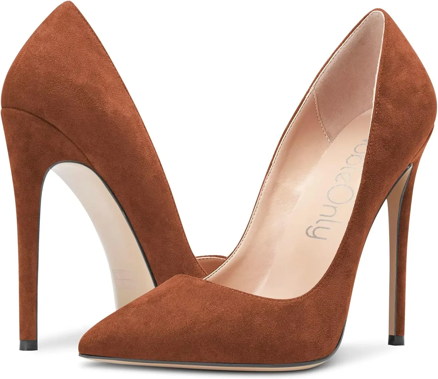 NobleOnly Women Stiletto High Heel Pointed Toe Pumps Slip-on Office Sexy Classic Shoes
