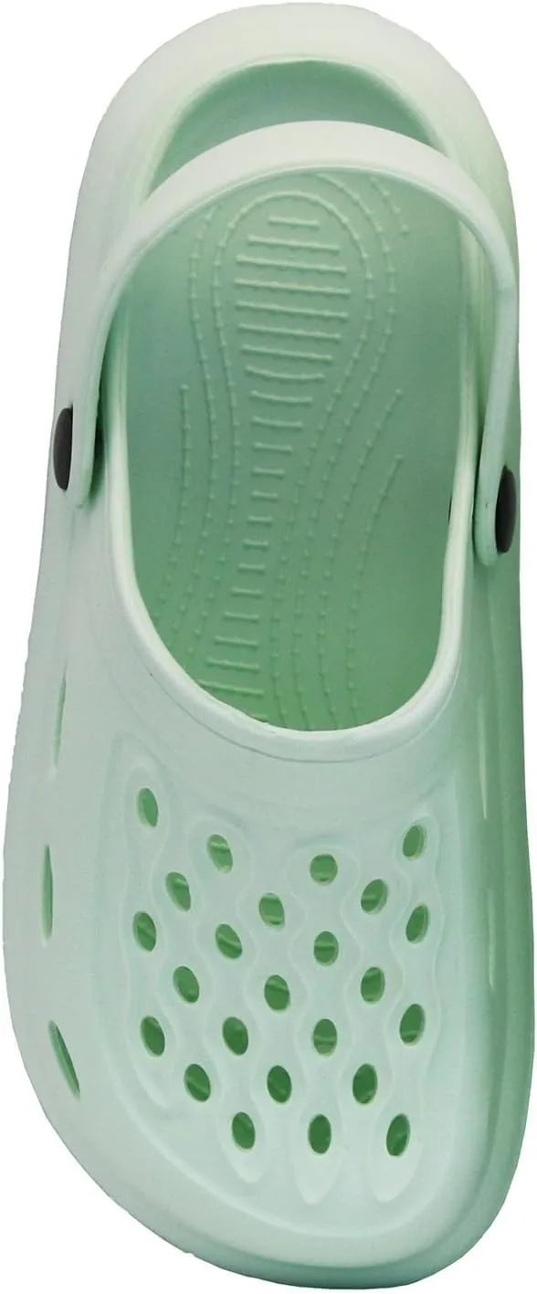 Non-Slip Garden Clogs for Women and Men, Slip On Shower Shoes Heel Strap Mules Sandals Lightweight Slippers Beach Home Casual Wear Soft Air Cushion Sole Slides