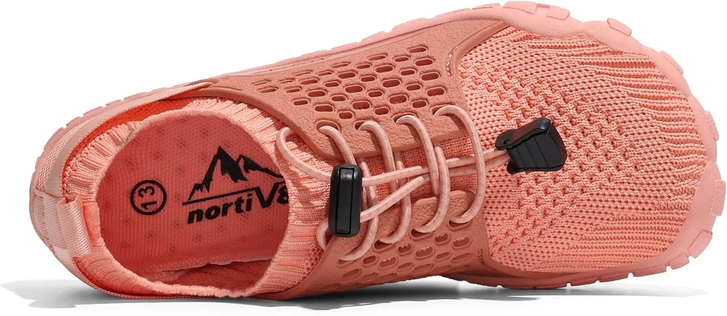 NORTIV 8 Kids Water Shoes, Lightweight Quick Dry Barefoot Athletic Aqua Sports Shoes for Boys & Girls, Outdoor, Summer
