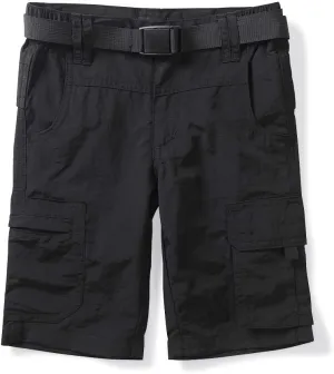 OCHENTA Men & Boys' Quick Dry Cargo Hiking Shorts Elastic Waist Athletic Outdoor Scout Fishing
