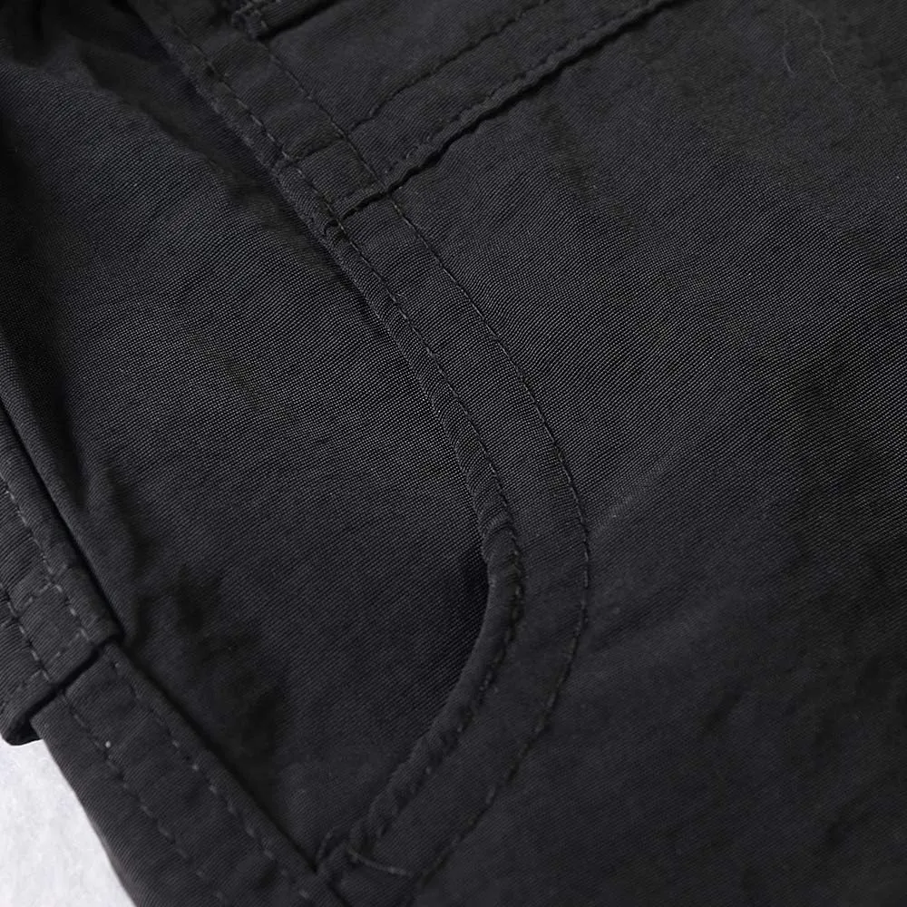 OCHENTA Men & Boys' Quick Dry Cargo Hiking Shorts Elastic Waist Athletic Outdoor Scout Fishing