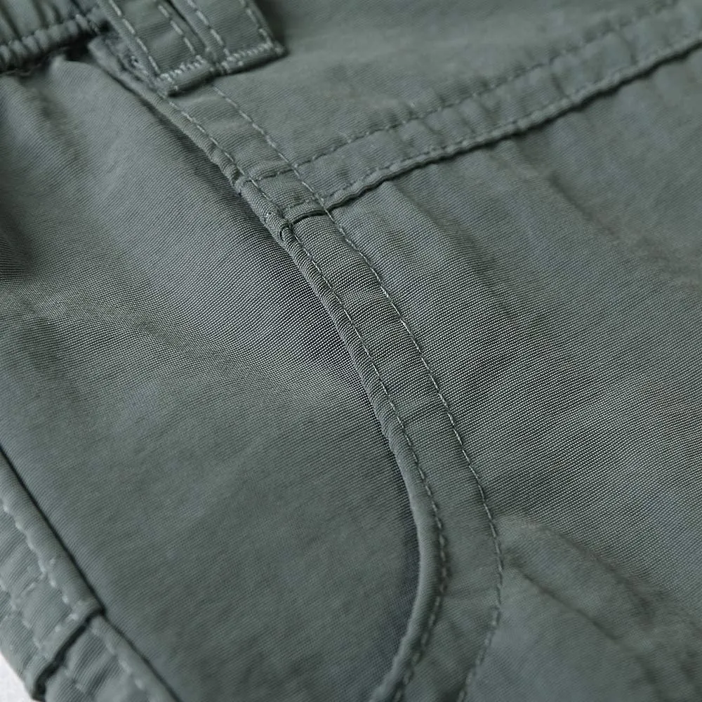 OCHENTA Men & Boys' Quick Dry Cargo Hiking Shorts Elastic Waist Athletic Outdoor Scout Fishing