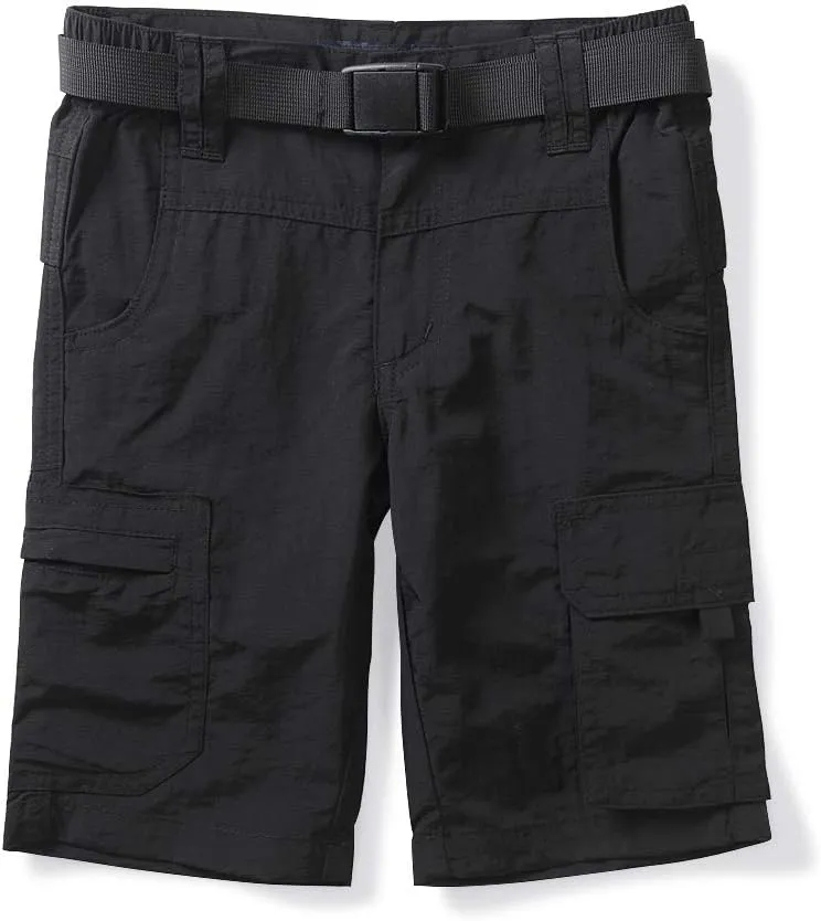 OCHENTA Men & Boys' Quick Dry Cargo Hiking Shorts Elastic Waist Athletic Outdoor Scout Fishing