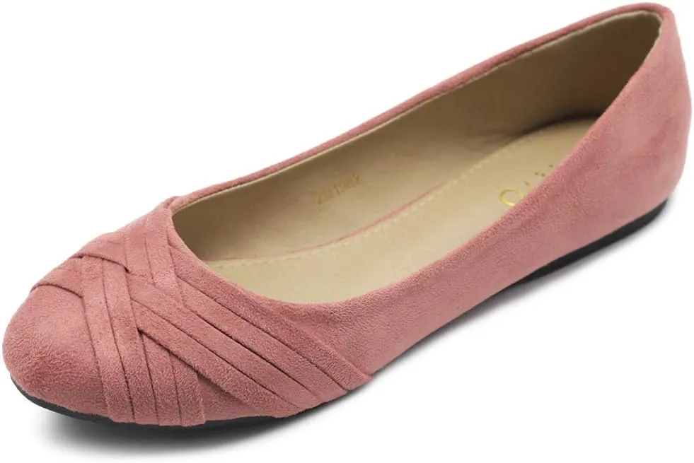 Ollio Women's Ballet Shoe Cute Casual Comfort Flat