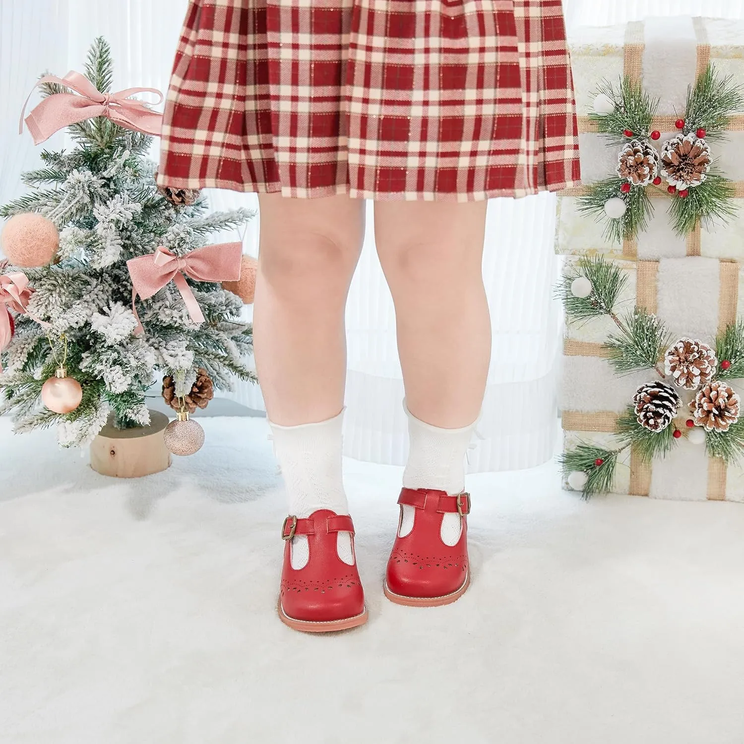 Otter MOMO Toddler/Little Girls Mary Jane Slip-on School Uniform Party Dress Shoes