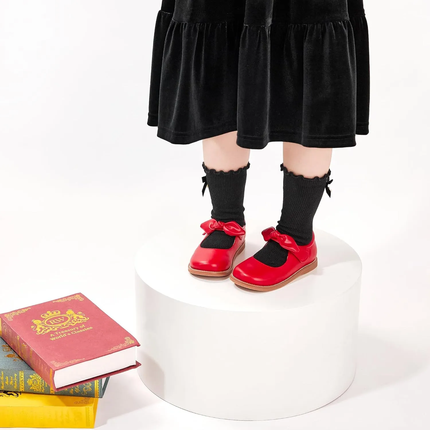 Otter MOMO Toddler/Little Girls Mary Jane Slip-on School Uniform Party Dress Shoes
