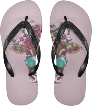 Oyihfvs Flip Flops Flip Sandal Home Slippers Hotel Spa Bedroom for Men Women XS-XXL