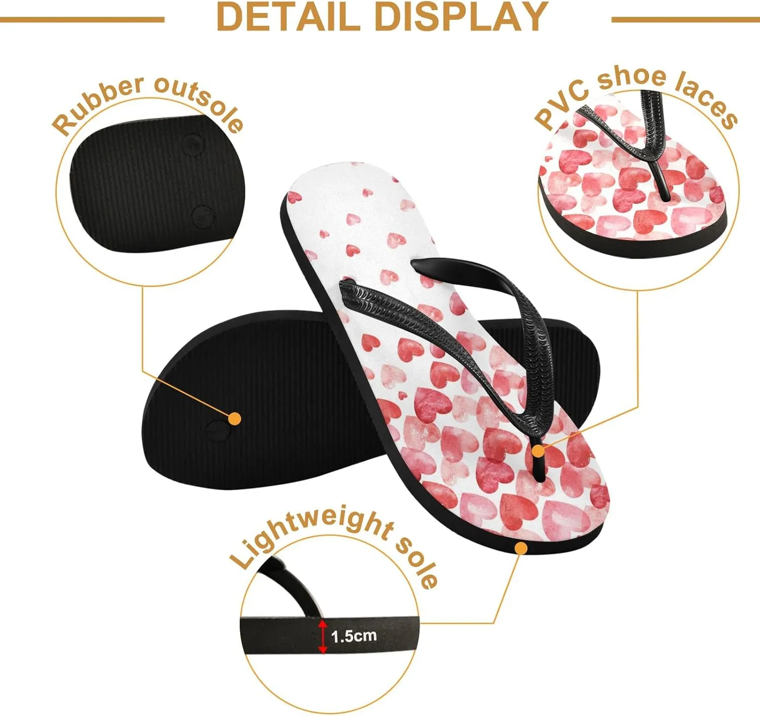 Oyihfvs Flip Flops Flip Sandal Home Slippers Hotel Spa Bedroom for Men Women XS-XXL
