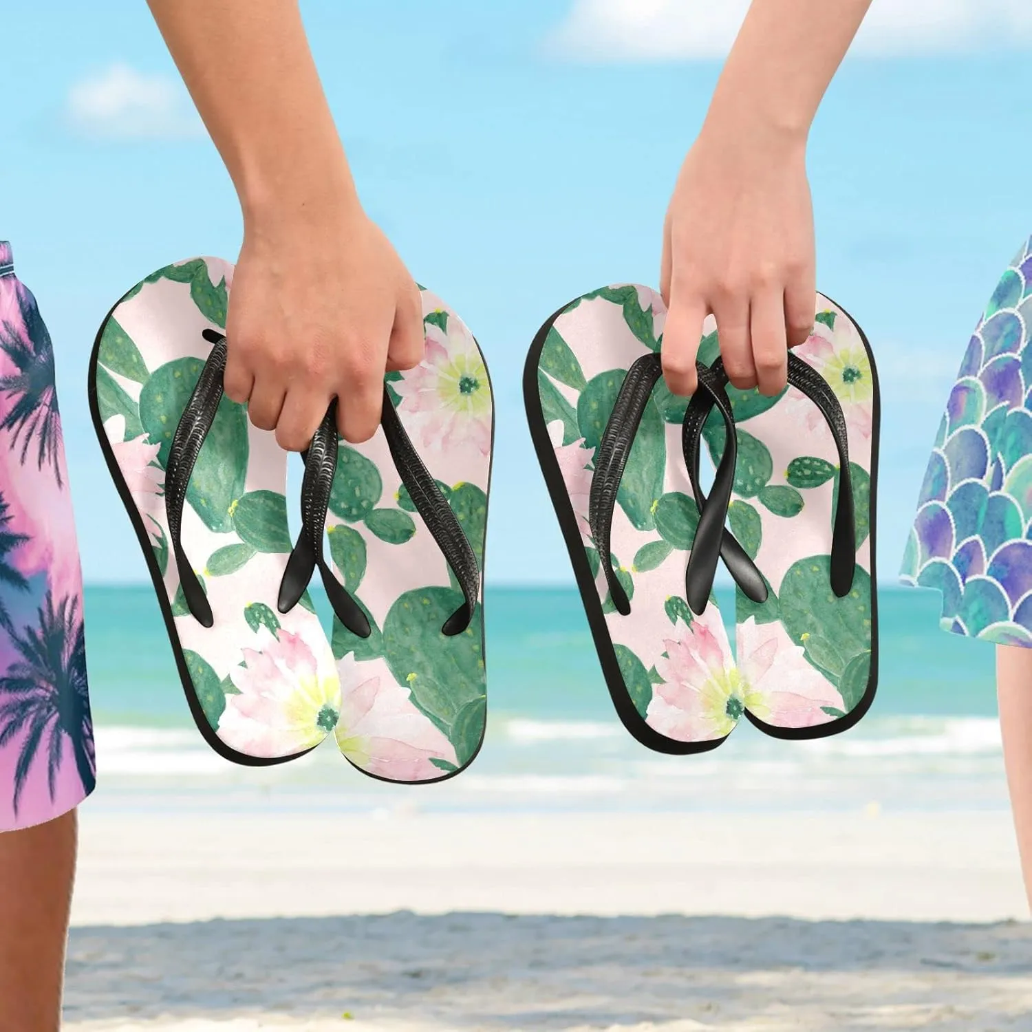 Oyihfvs Flip Flops Flip Sandal Home Slippers Hotel Spa Bedroom for Men Women XS-XXL