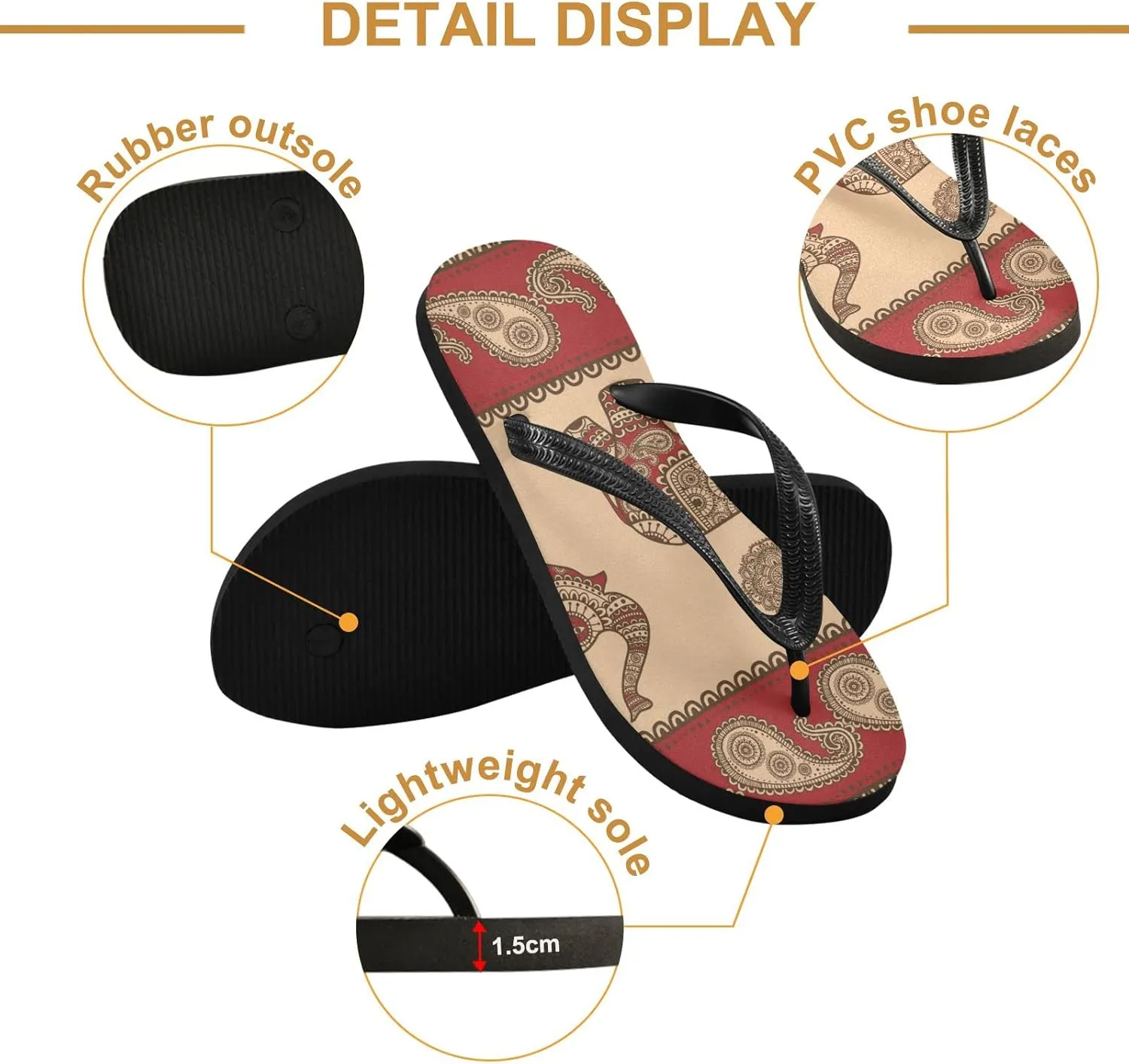 Oyihfvs Flip Flops Flip Sandal Home Slippers Hotel Spa Bedroom for Men Women XS-XXL