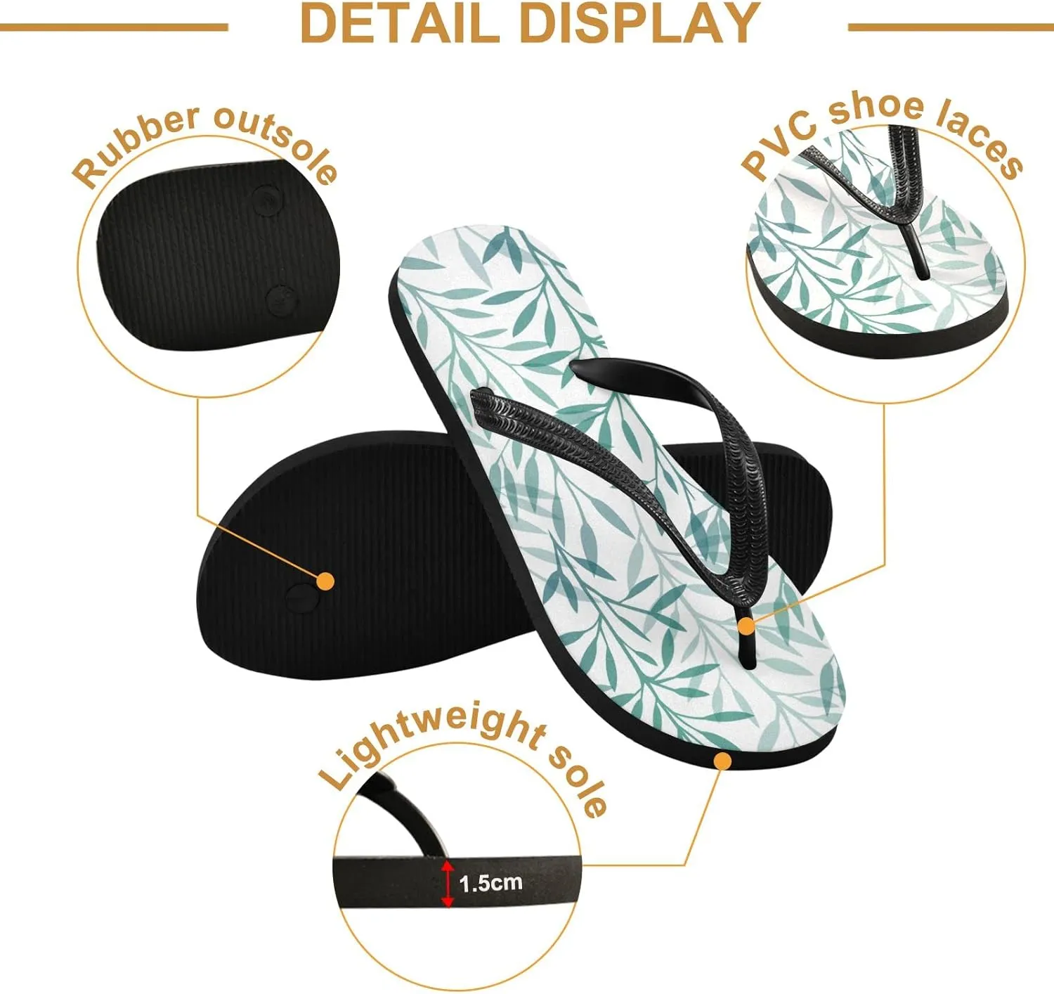 Oyihfvs Flip Flops Flip Sandal Home Slippers Hotel Spa Bedroom for Men Women XS-XXL