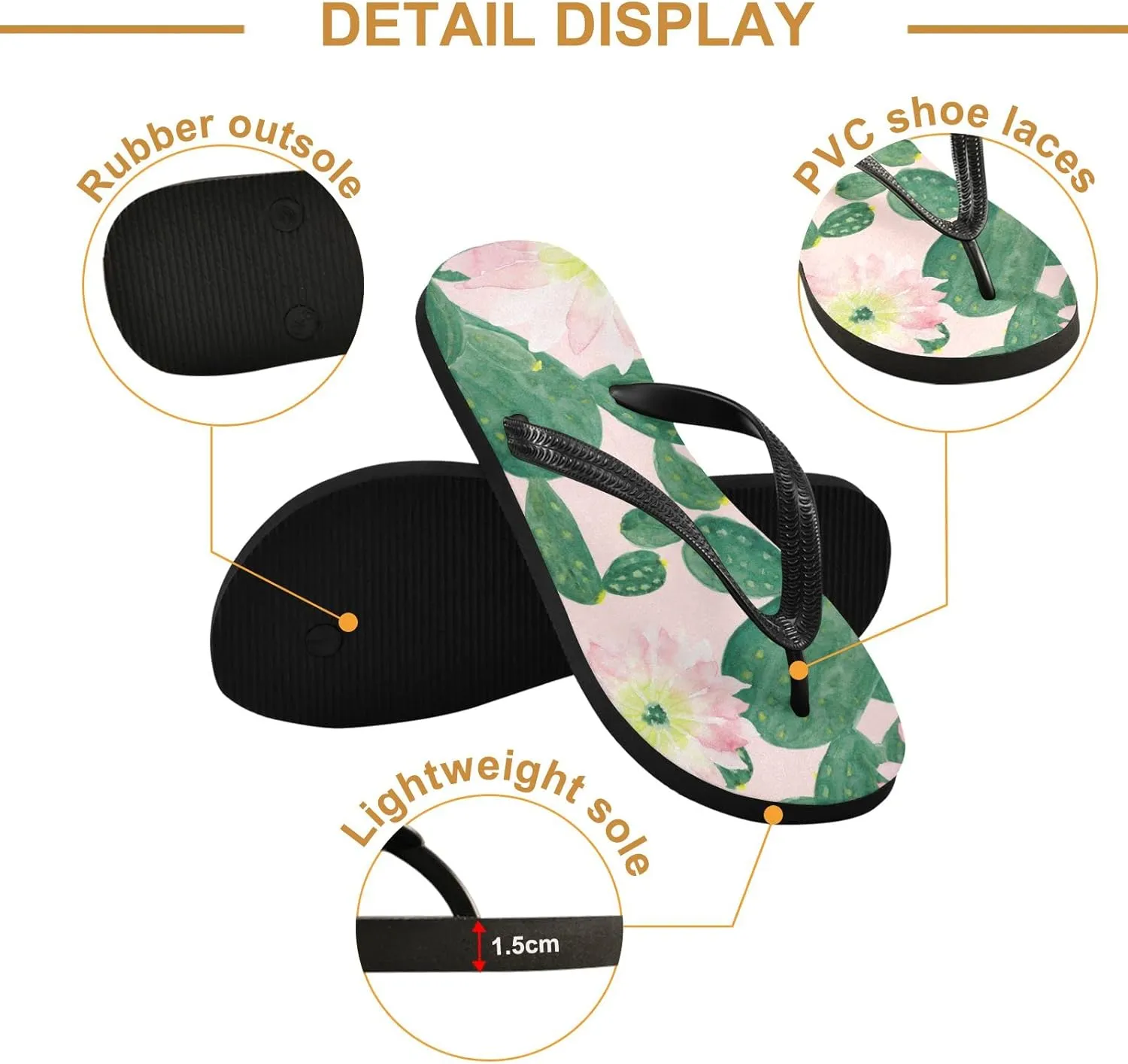 Oyihfvs Flip Flops Flip Sandal Home Slippers Hotel Spa Bedroom for Men Women XS-XXL
