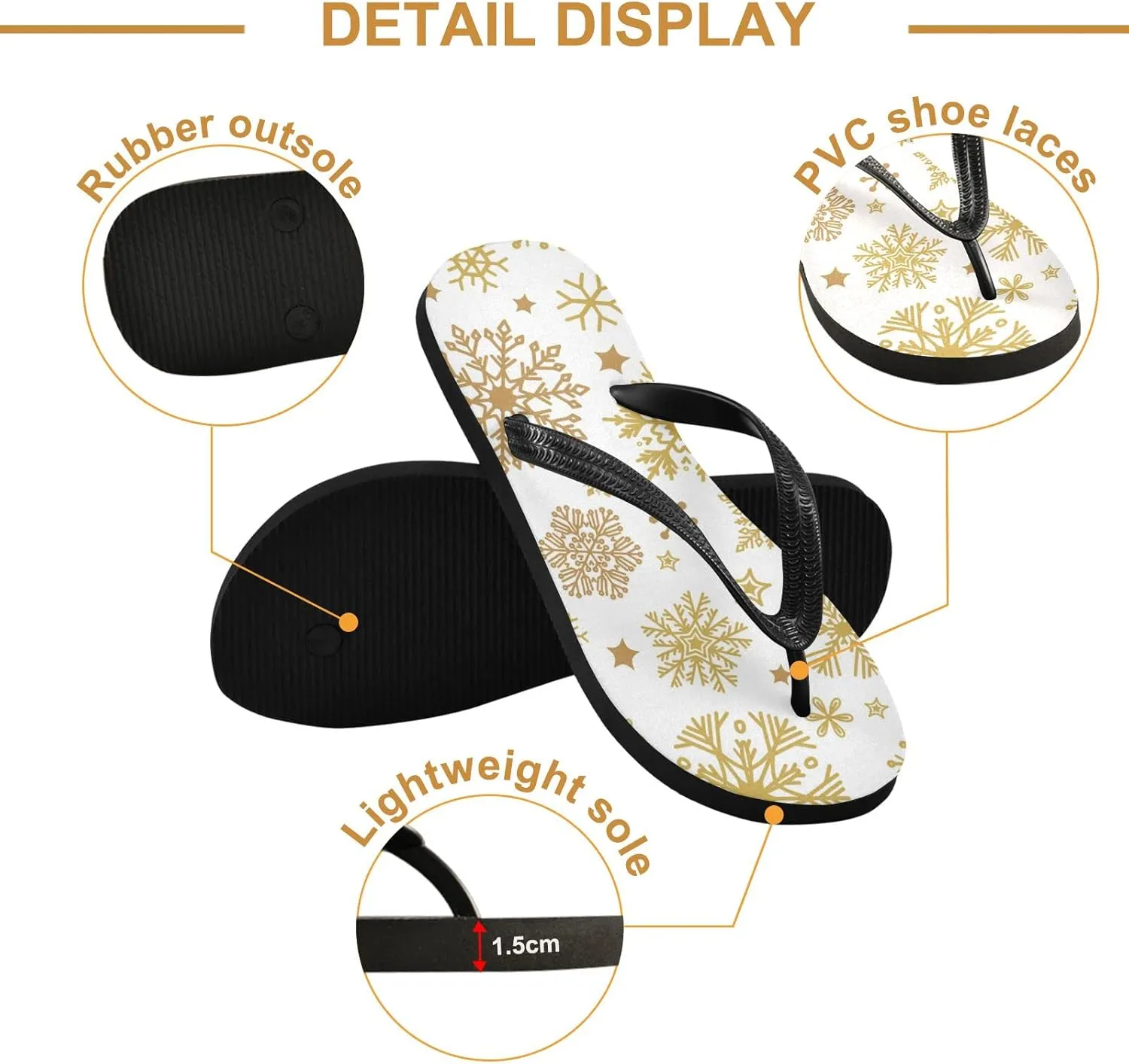 Oyihfvs Flip Flops Flip Sandal Home Slippers Hotel Spa Bedroom for Men Women XS-XXL