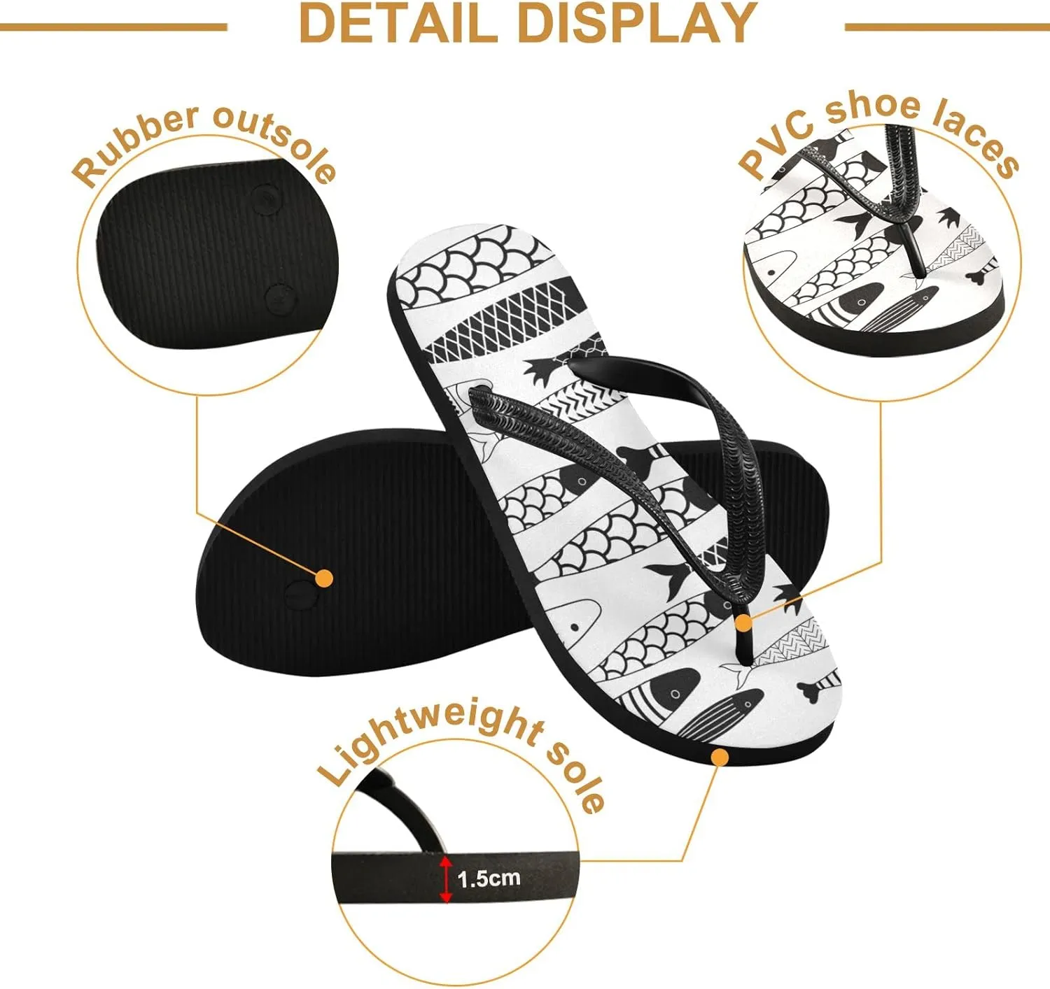 Oyihfvs Flip Flops Flip Sandal Home Slippers Hotel Spa Bedroom for Men Women XS-XXL
