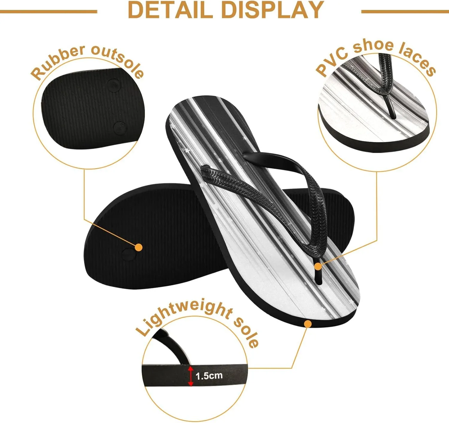Oyihfvs Flip Flops Flip Sandal Home Slippers Hotel Spa Bedroom for Men Women XS-XXL