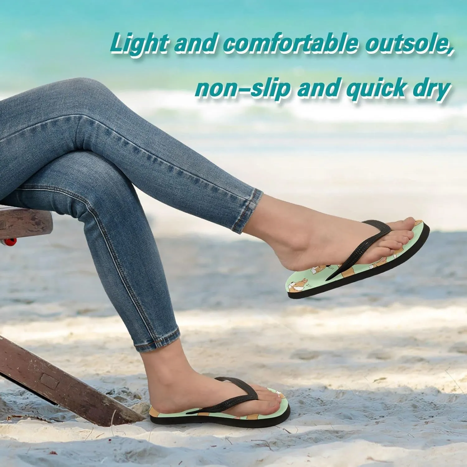 Oyihfvs Flip Flops Flip Sandal Home Slippers Hotel Spa Bedroom for Men Women XS-XXL
