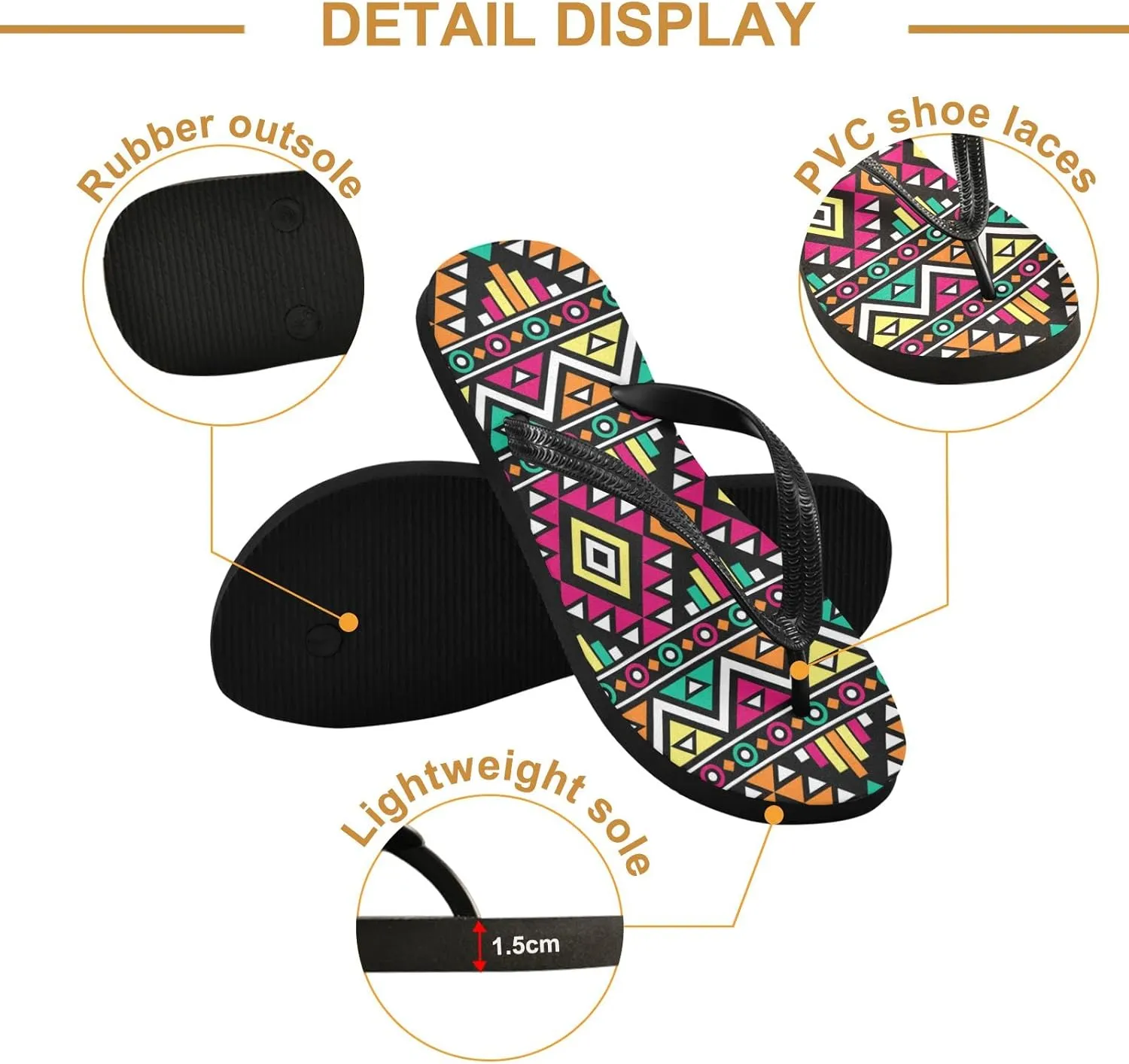 Oyihfvs Flip Flops Flip Sandal Home Slippers Hotel Spa Bedroom for Men Women XS-XXL