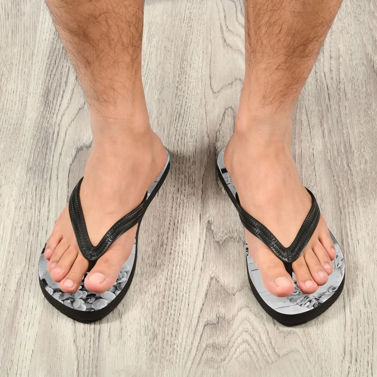 Oyihfvs Flip Flops Flip Sandal Home Slippers Hotel Spa Bedroom for Men Women XS-XXL