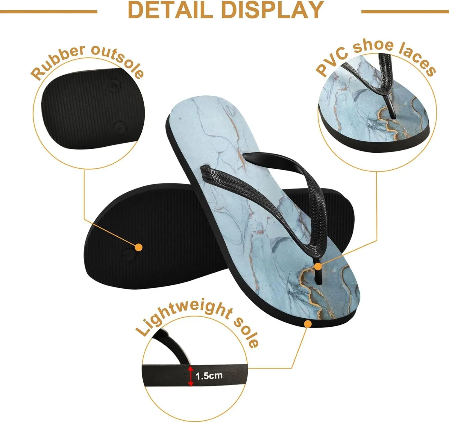 Oyihfvs Flip Flops Flip Sandal Home Slippers Hotel Spa Bedroom for Men Women XS-XXL
