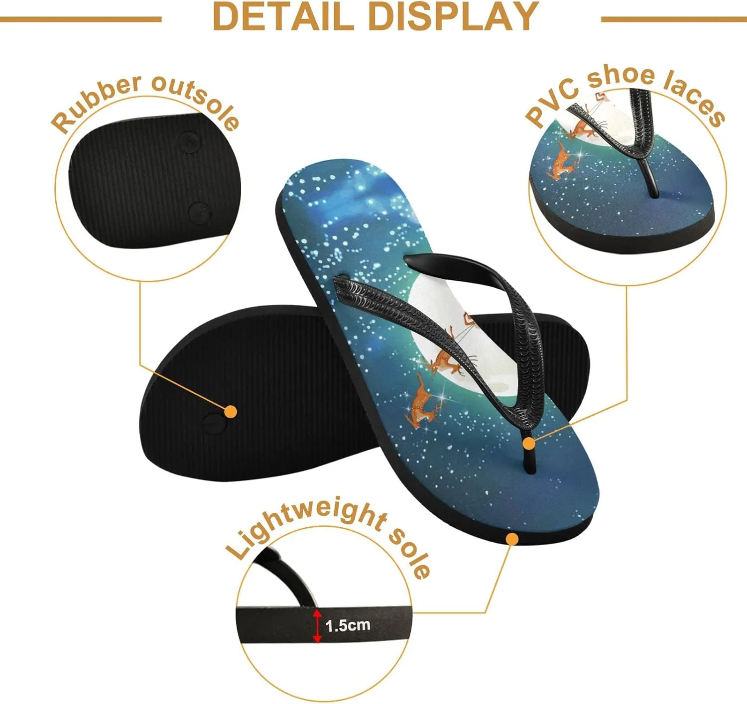 Oyihfvs Flip Flops Flip Sandal Home Slippers Hotel Spa Bedroom for Men Women XS-XXL