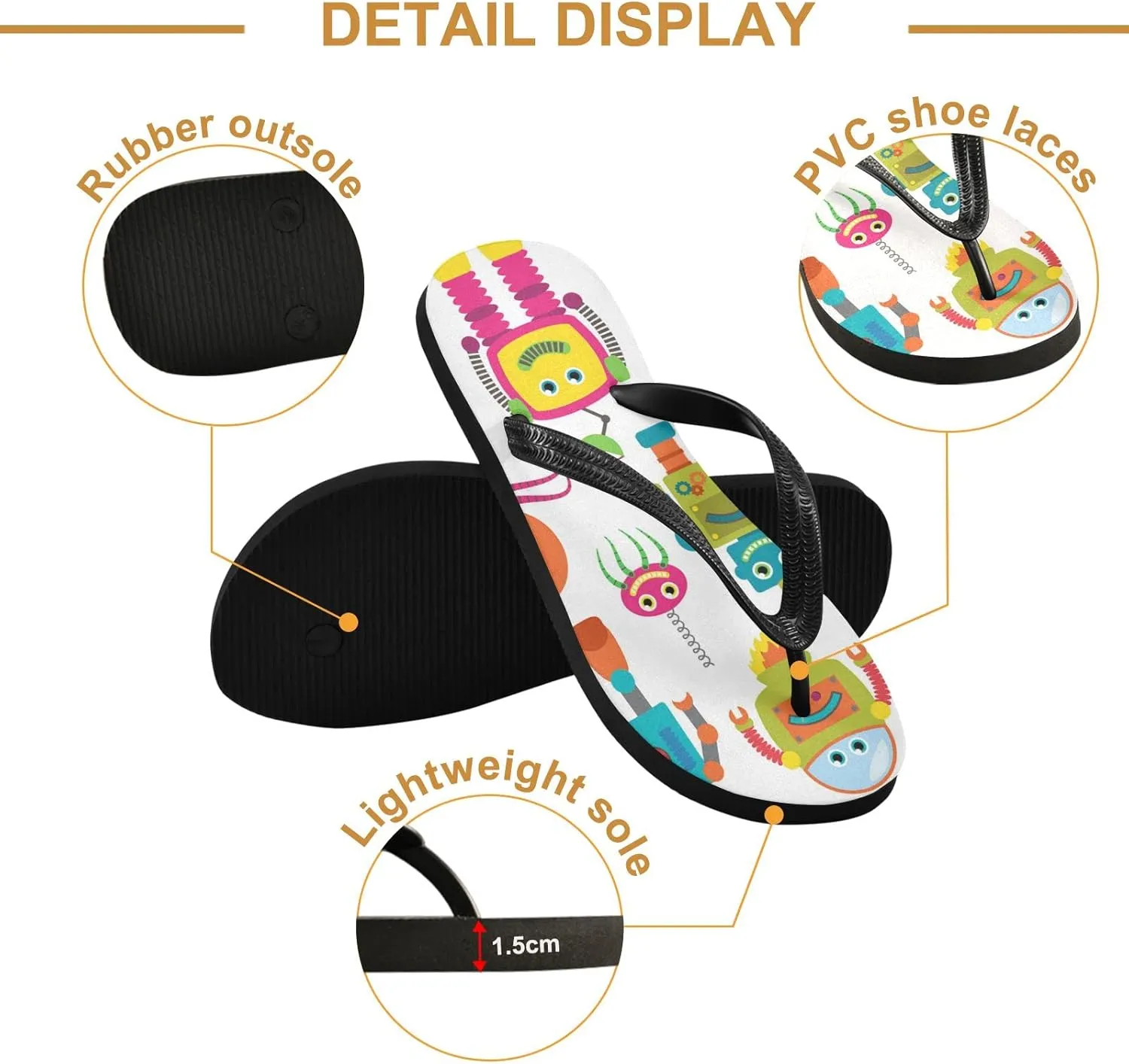 Oyihfvs Flip Flops Flip Sandal Home Slippers Hotel Spa Bedroom for Men Women XS-XXL