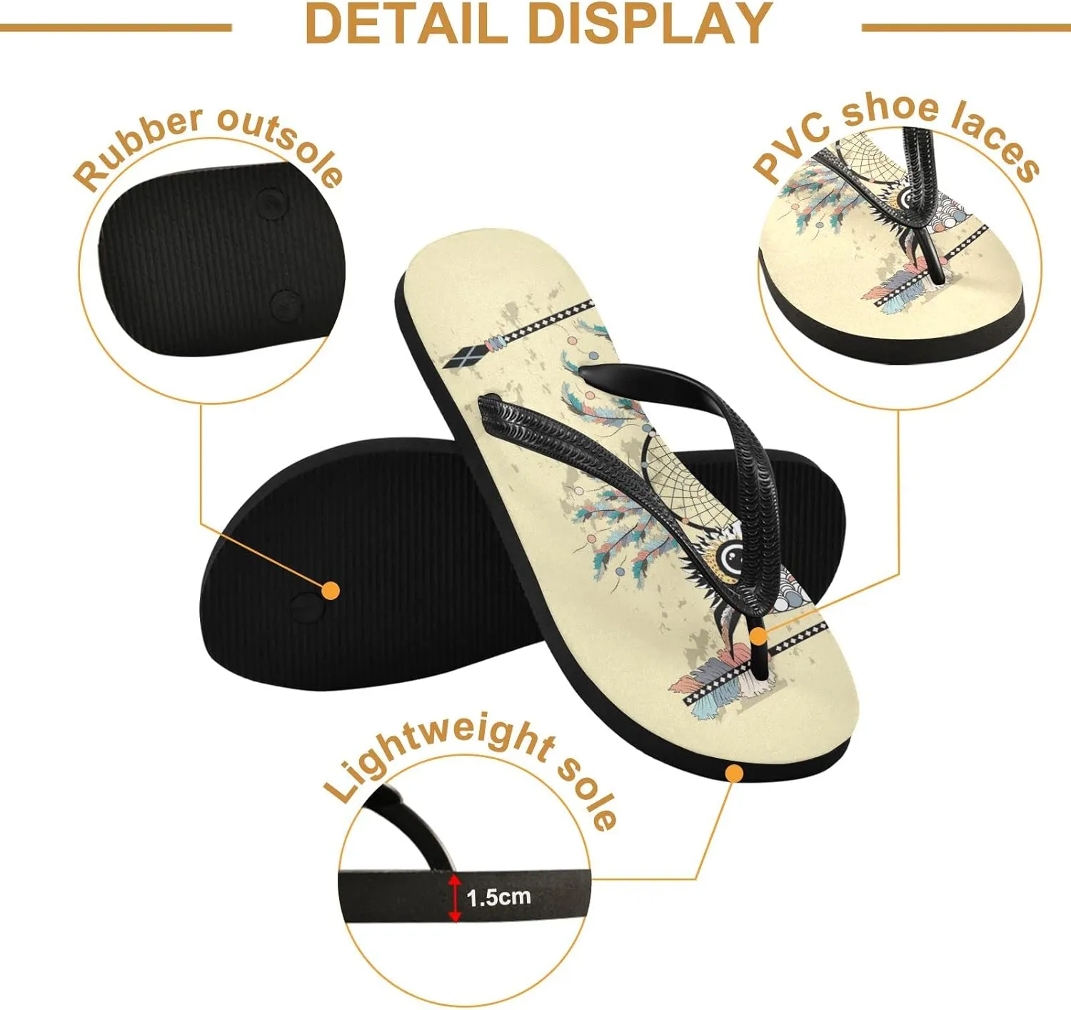 Oyihfvs Flip Flops Flip Sandal Home Slippers Hotel Spa Bedroom for Men Women XS-XXL