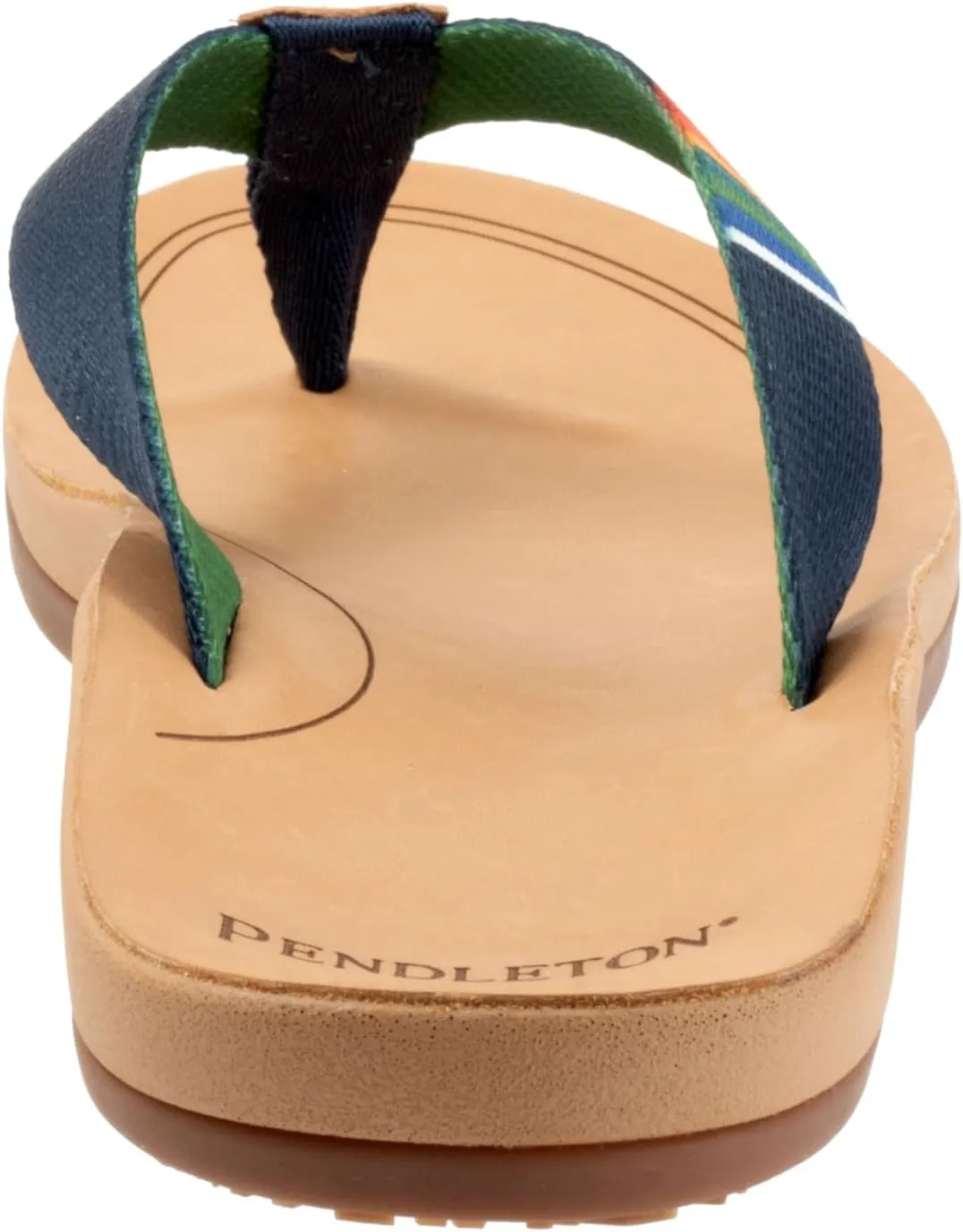 PENDLETON Women's Fire Legend Flip-Flop, Vibrant Fabric Upper, Rubber Sole, Cushioned Leather-Lined Footbed