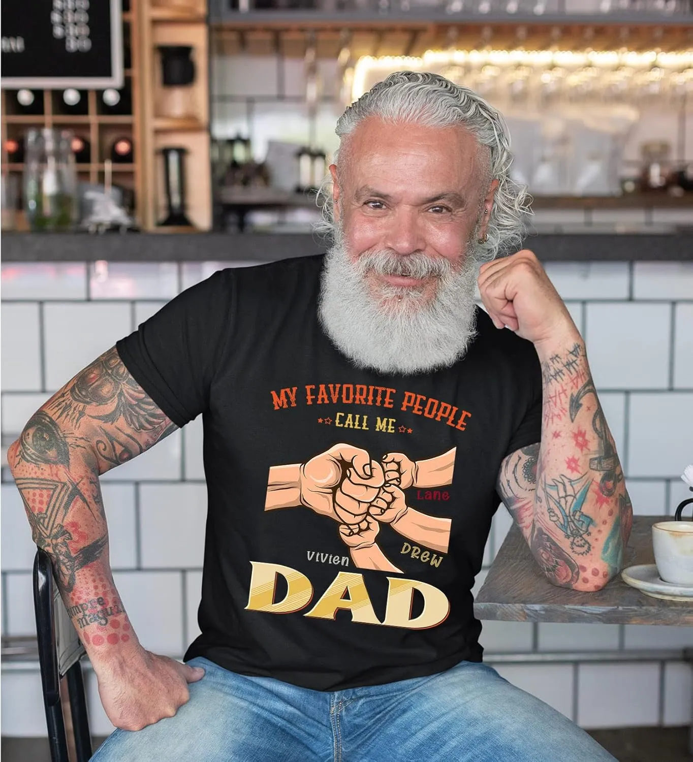 Personalized Team Dad Shirt, Custom Dad Shirts for Men, Dad Shirt Lifetime Member, Personalized Daddy Grandpa Shirt