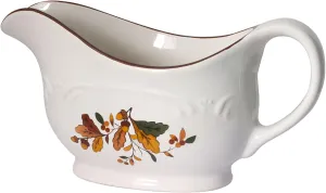 Pfaltzgraff Autumn Berry Gravy Boat, Cream, 9 Inches