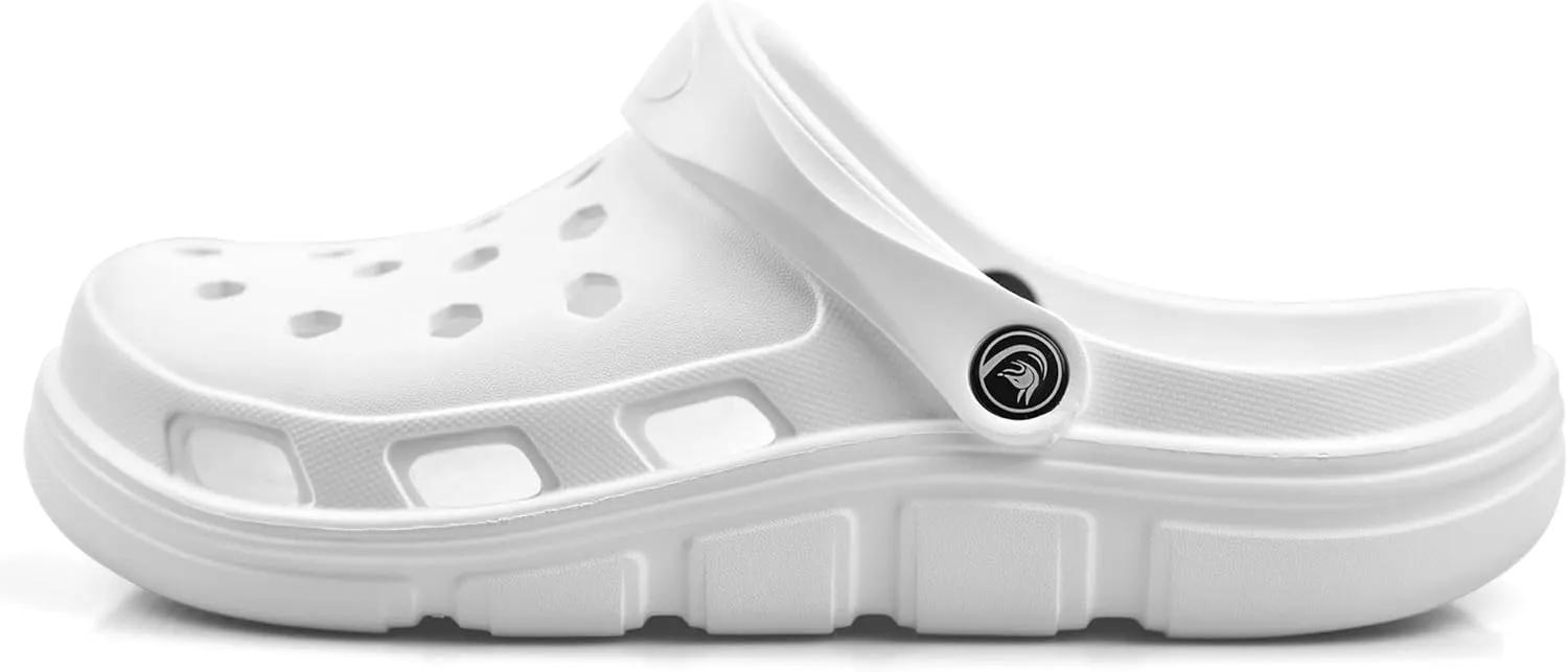 PIMIO Garden Clogs for Women and Men,Slip On Work Shoes with Arch Support,Womens Mens Quick-Dry Water Shoes Casual Sandals,Comfortable Slippers