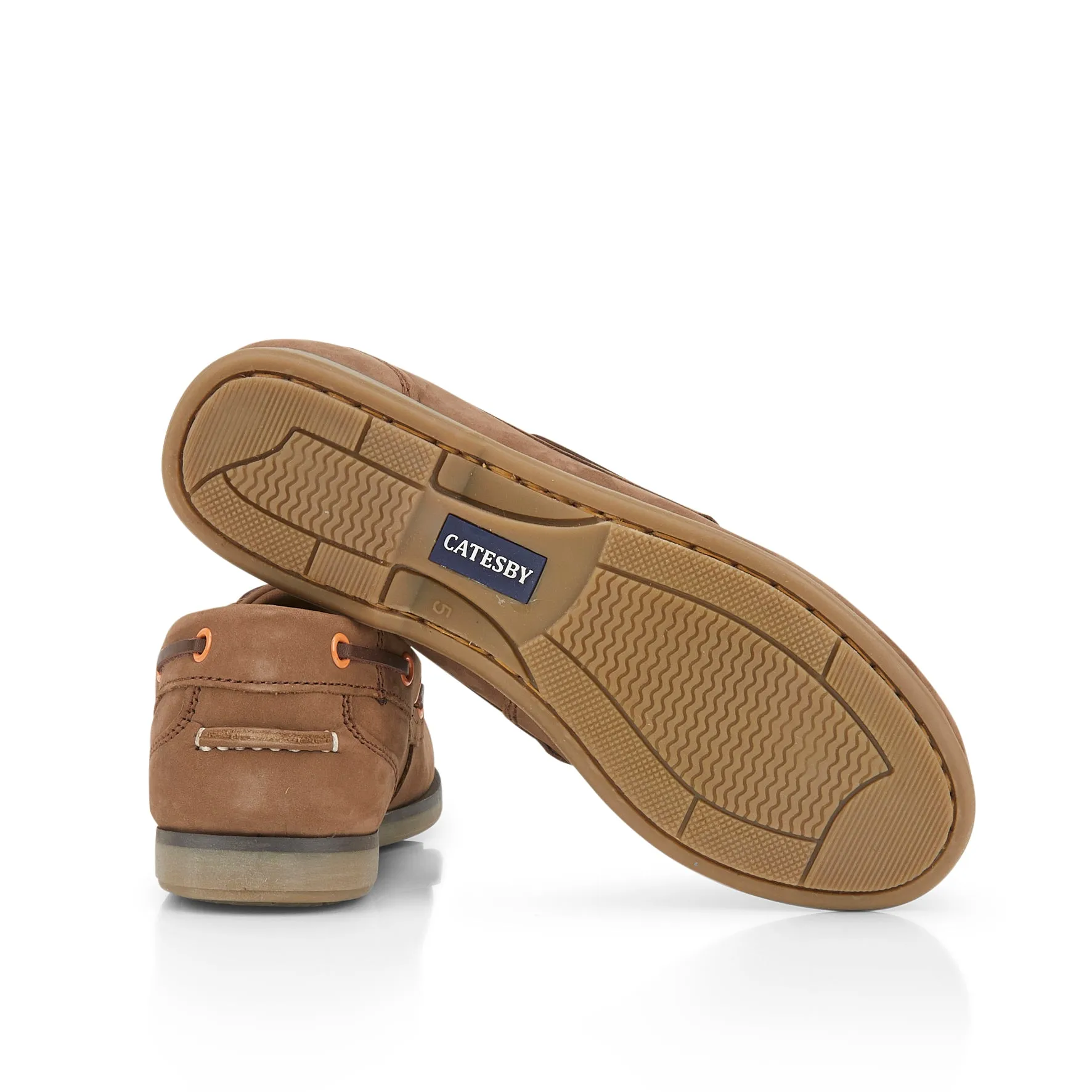 Pippa Women's Boat Shoes - TAUPE/ORANGE