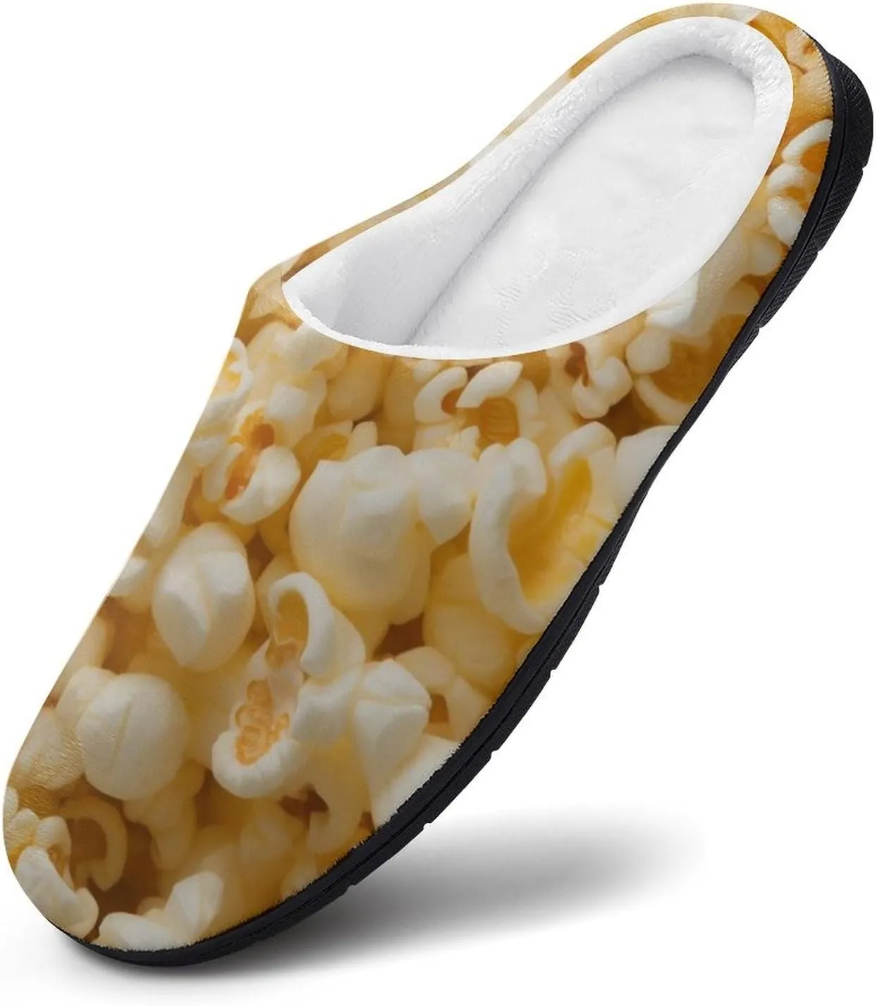 Popcorn Women's Cotton House Slippers Warm Memory Foam Home Slip Shoes On for Indoor and Outdoor