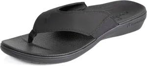 PowerStep Men's Arch Support Orthotic Flip Flop Sandals with Shock Absorbing Sole, Lightweight Non-Slip Tread
