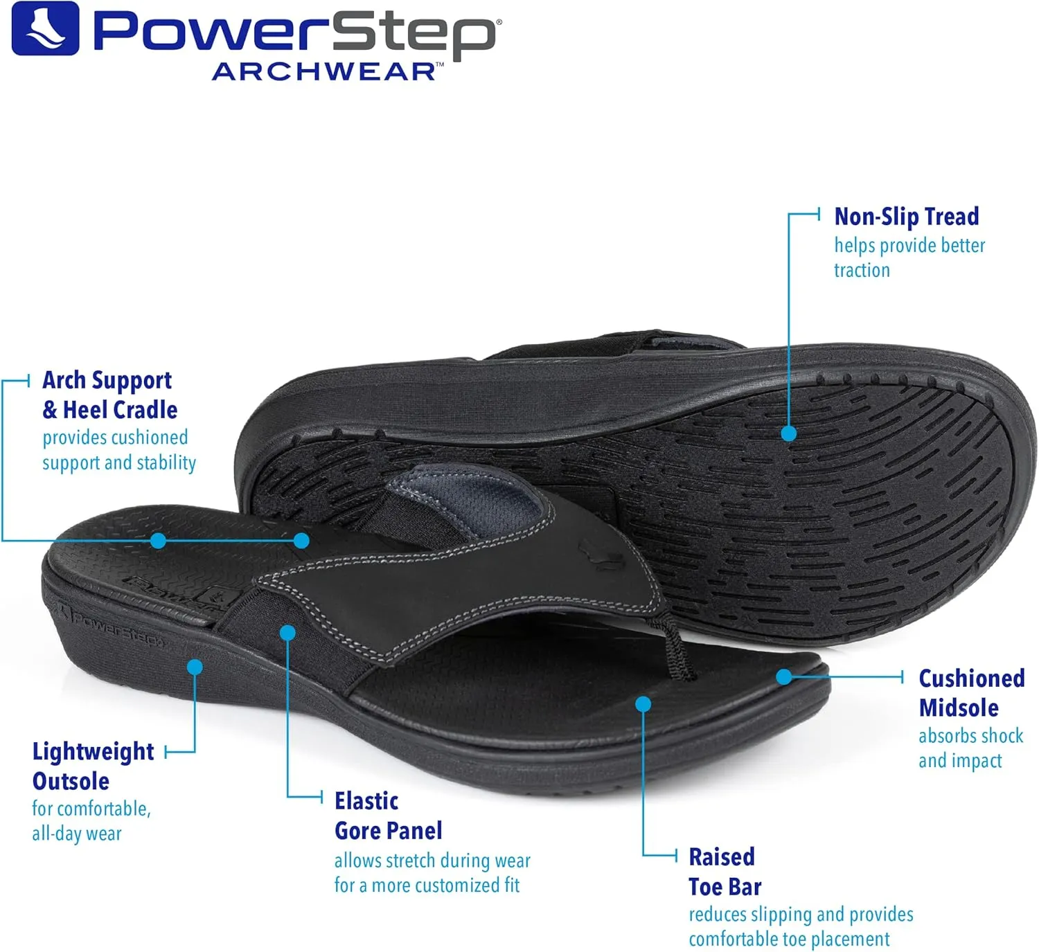 PowerStep Women's Sandals Flip-Flop