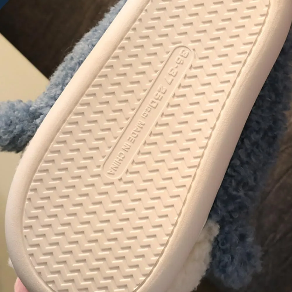 Premium Comfort Thermal Adorable Pufferfish Non Slip Women's Fuzzy House Slippers Indoor Soft Warm Cute Home Shoes