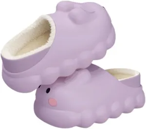 Premium Comfort Thermal Cute Rabbit Non Slip Women's Fuzzy House EVA Slippers Indoor Soft Extra Warm Kawaii Shoes