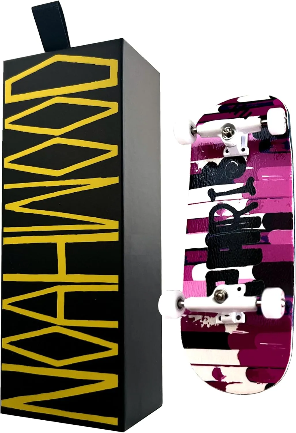 PRO Fingerboard Complete (5-Layer Colour Maple Wooden Pro Concave 34.5 x 98mm Handmade Deck   34mm White King Trucks   Crown Wheels ii) Paris Olympic 2024 i