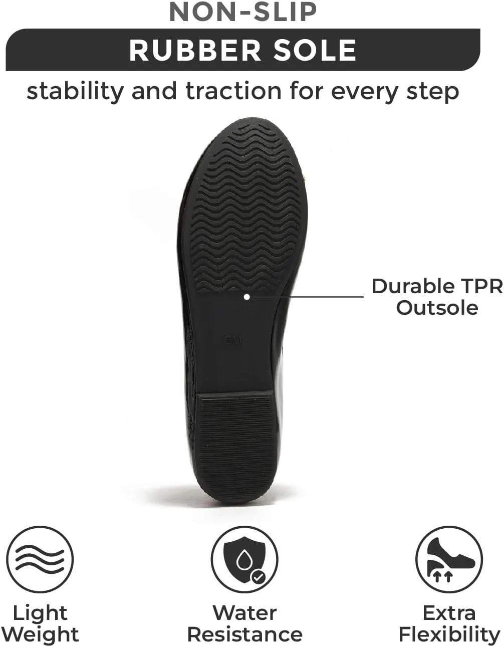 Project Cloud Ballet Flats Shoes for Women, Casual Womens Shoes Dressy w/Memory Foam Insole, for Mom Flats for Women Footwear, Womens Dresses Shoes (Ellison)