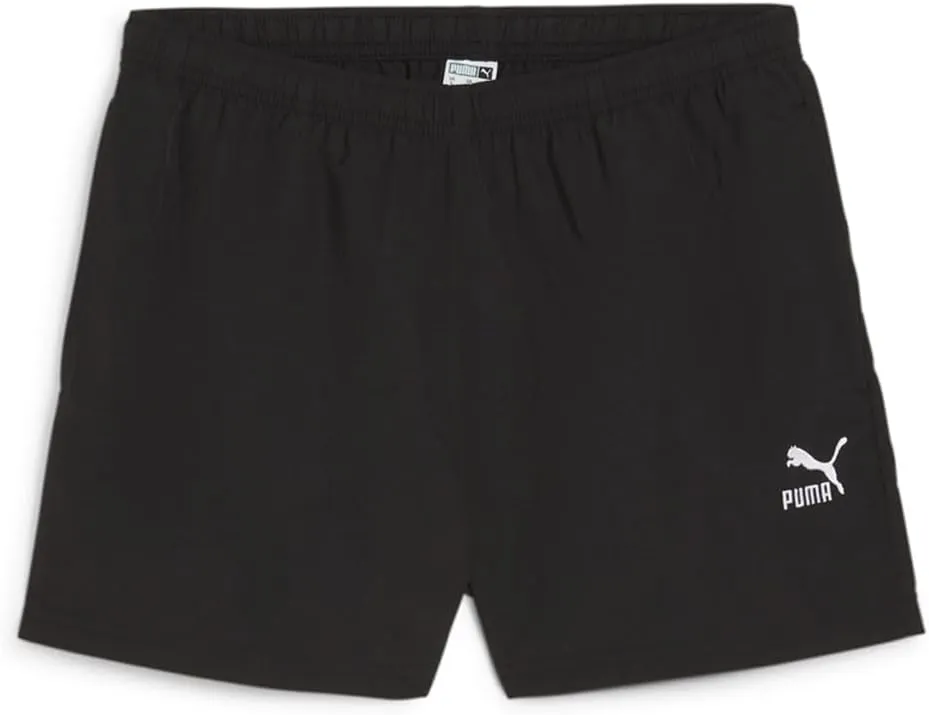 Puma Womens Classics A-Line Shorts Athletic Bottoms Casual Comfort Technology - Black - Size L